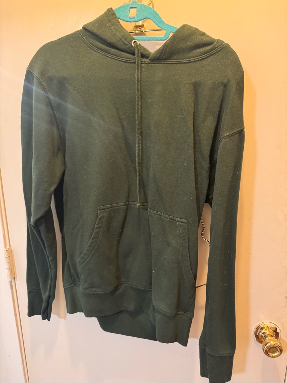 PrettyLittleThing Olive Green Hooded Sweater